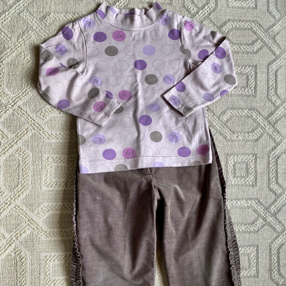 Vintage Petit Bateau Top & Cords Sz 4